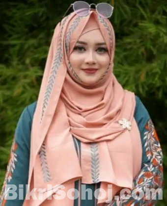 Dubai Cherry Embroidery Hijab